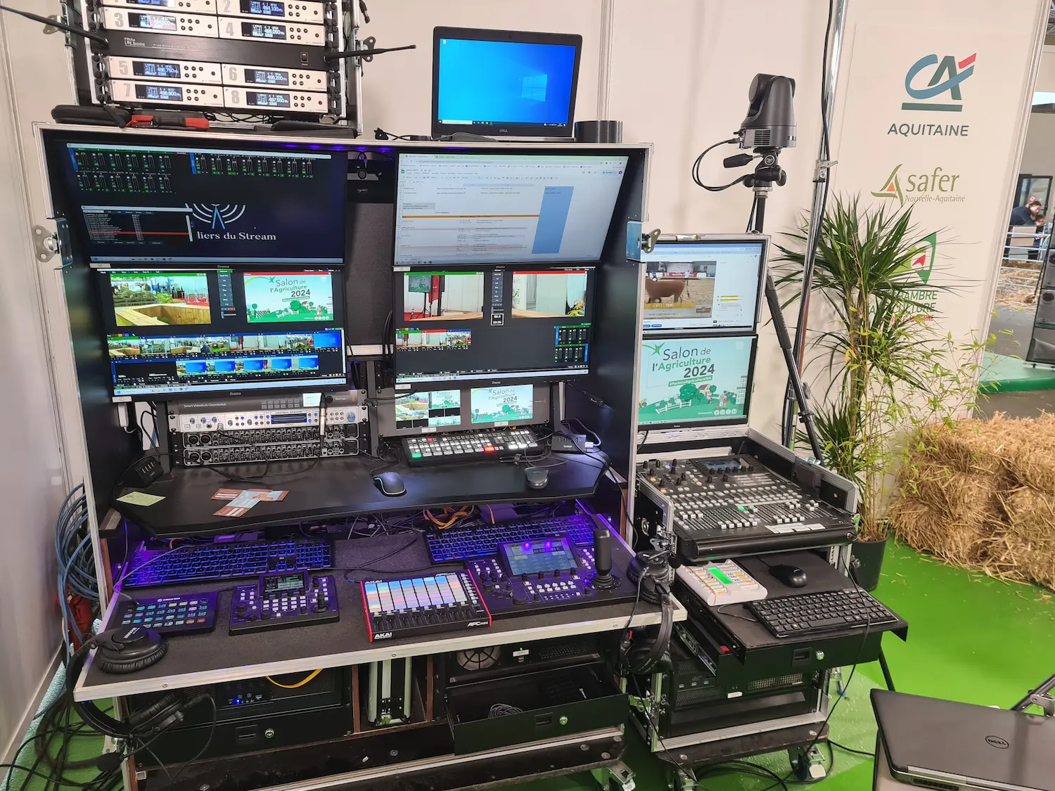 R&eacute;gie 7 cam&eacute;ras Salon de l'agriculture Nouvelle-Aquitaine