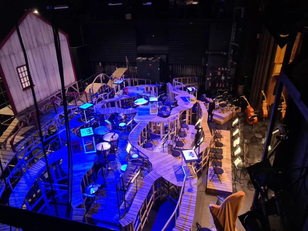 La sc&egrave;ne de l'Op&eacute;ra de Limoges vue depuis la r&eacute;gie